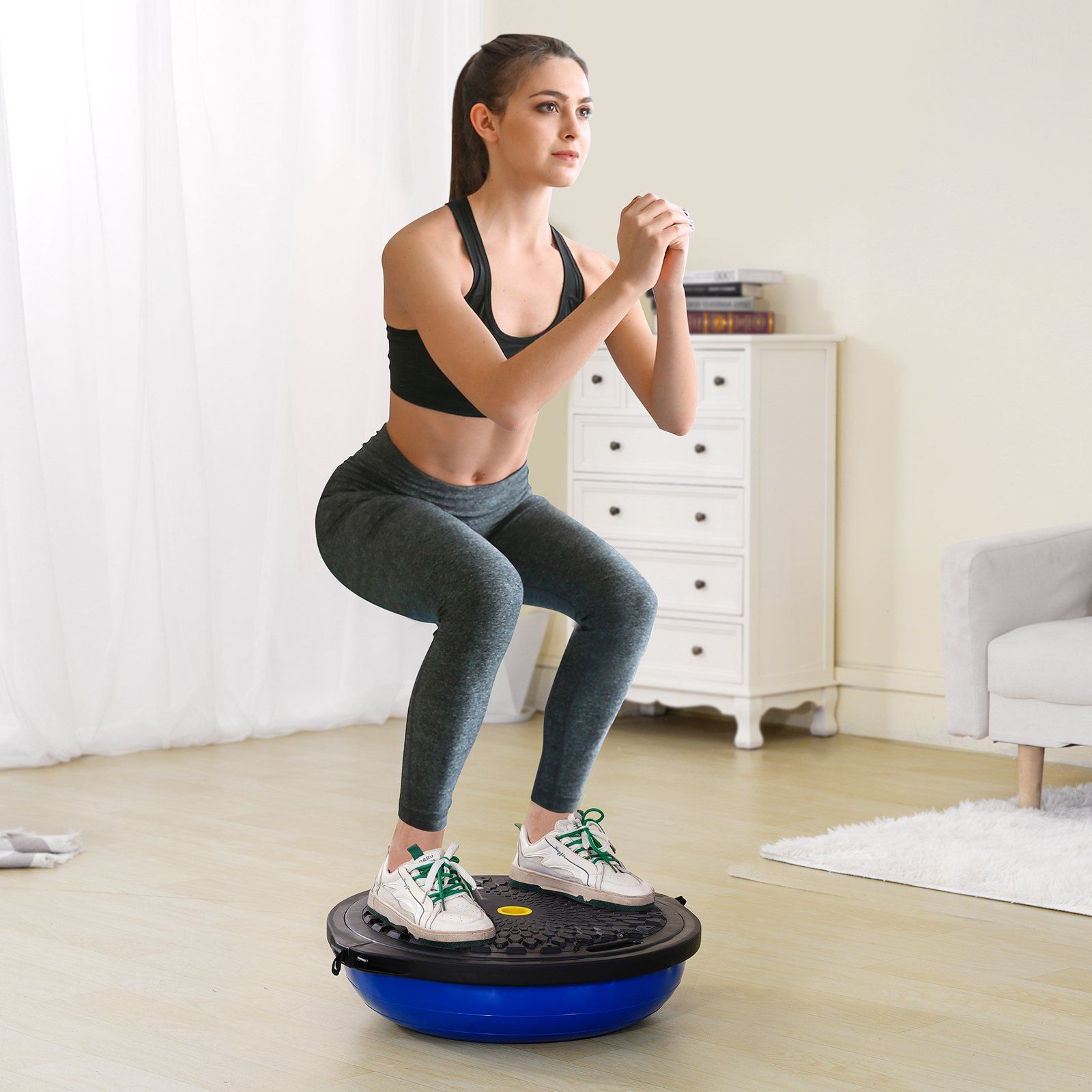 Half Exercise Ball Trainer, 26 inch Balance Ball Trainer, 1500lbs Capacity Stability Ball, Yoga Ball with V952-PHXLQ64CMBWLBOHHQV0