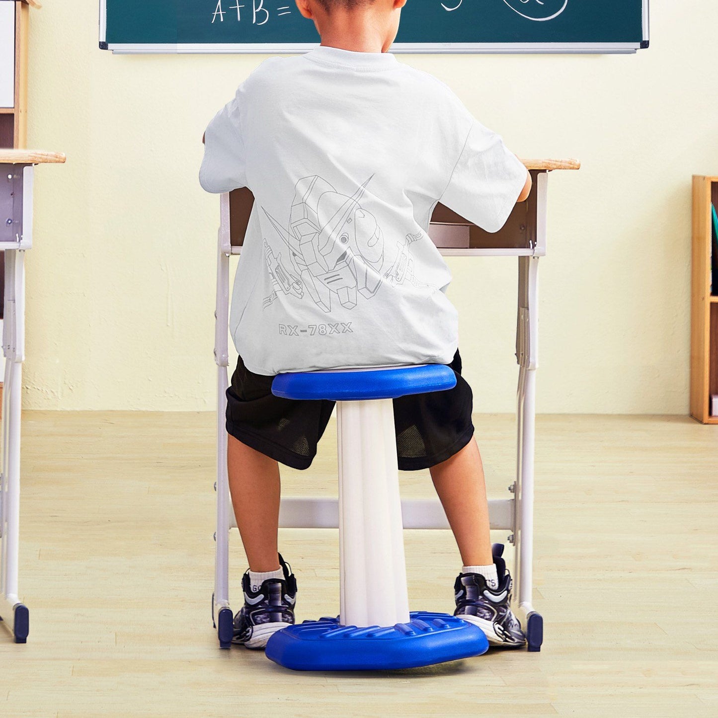 Kids Wobble Chair, Active Chair with Sponge Cushion, Wobble Stool Improves Focus, Posture and Calm Children, V952-PHZDZYJCKLSD58CJLV0