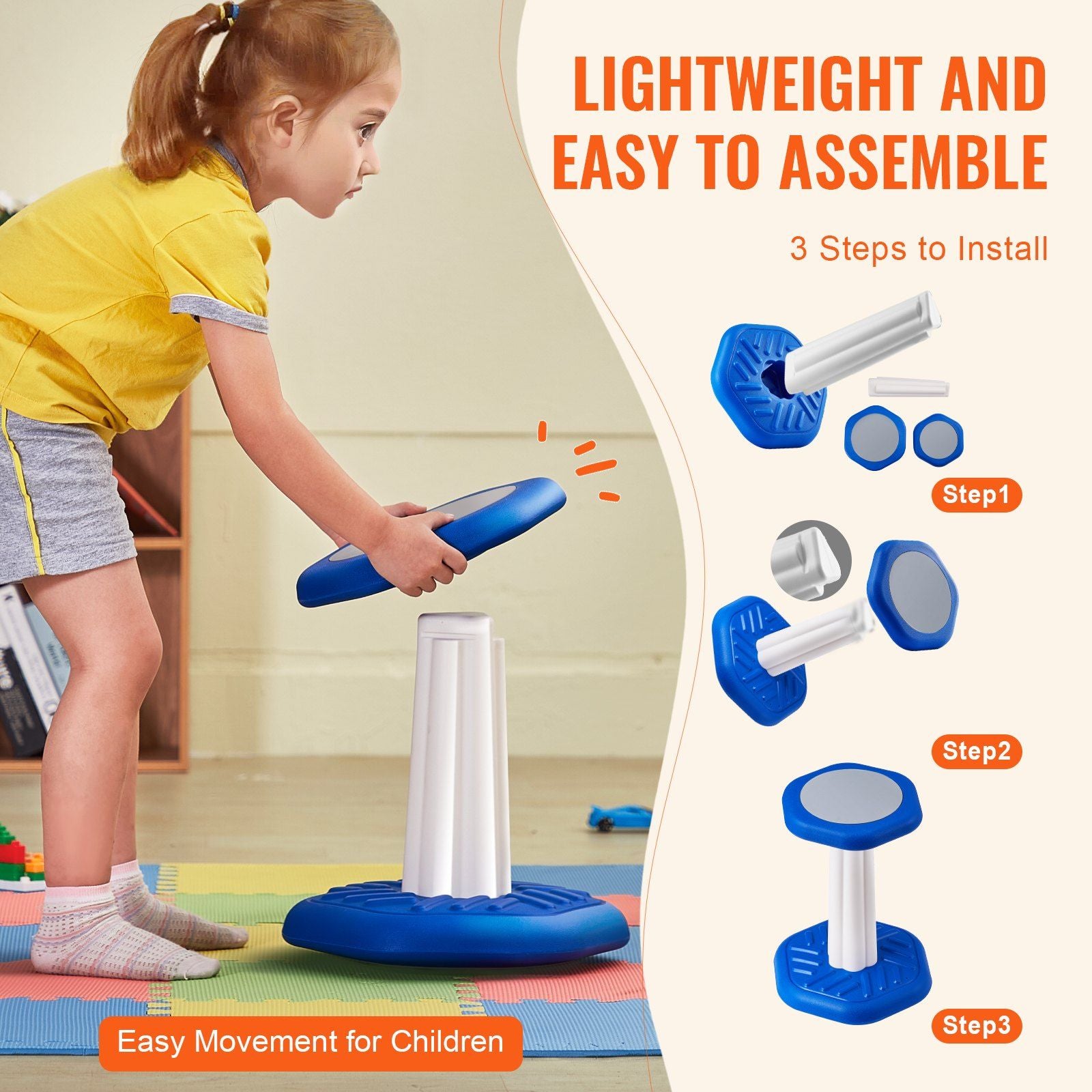 Kids Wobble Chair, Active Chair with Sponge Cushion, Wobble Stool Improves Focus, Posture and Calm Children, V952-PHZDZYJCKLSX7Z5WHV0