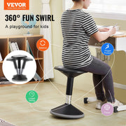 Wobble Chair, Height-Adjustable (15.7-21.7") Active Chair, Flexible Seating Wobble Stool Made of PVC+ABS V952-PHZDZYJCKWDSLAZOHV0