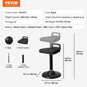 Active Chair with Handle, Height-Adjustable (24.6-34.4") Wobble Chair Made of Elastic Fabric & 45 mm Foam, V952-PHZDZYXWHJGGF89KTV0