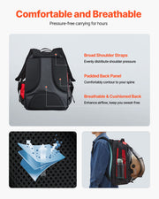 25.2L Welding Backpack 1680D Polyester Welder Backpack for Tool and Helmet V952-PJHJBBBDLHJB61PCB001V0