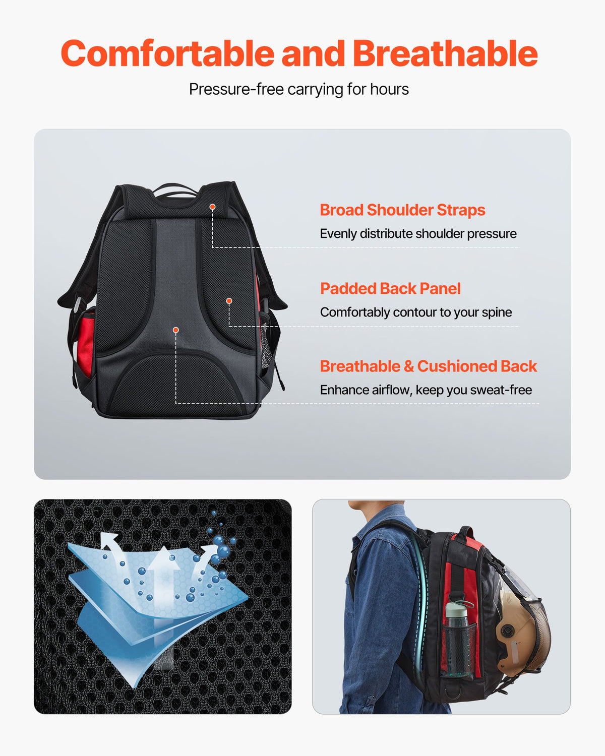 25.2L Welding Backpack 1680D Polyester Welder Backpack for Tool and Helmet V952-PJHJBBBDLHJB61PCB001V0