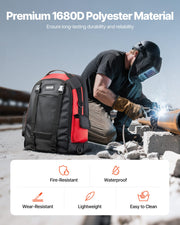 25.2L Welding Backpack 1680D Polyester Welder Backpack for Tool and Helmet V952-PJHJBBBDLHJB61PCB001V0