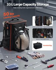 33L Welding Backpack 600D Polyester Welder Backpack for Tools and Helmet V952-PJHJBBBDLHJBOVQND001V0