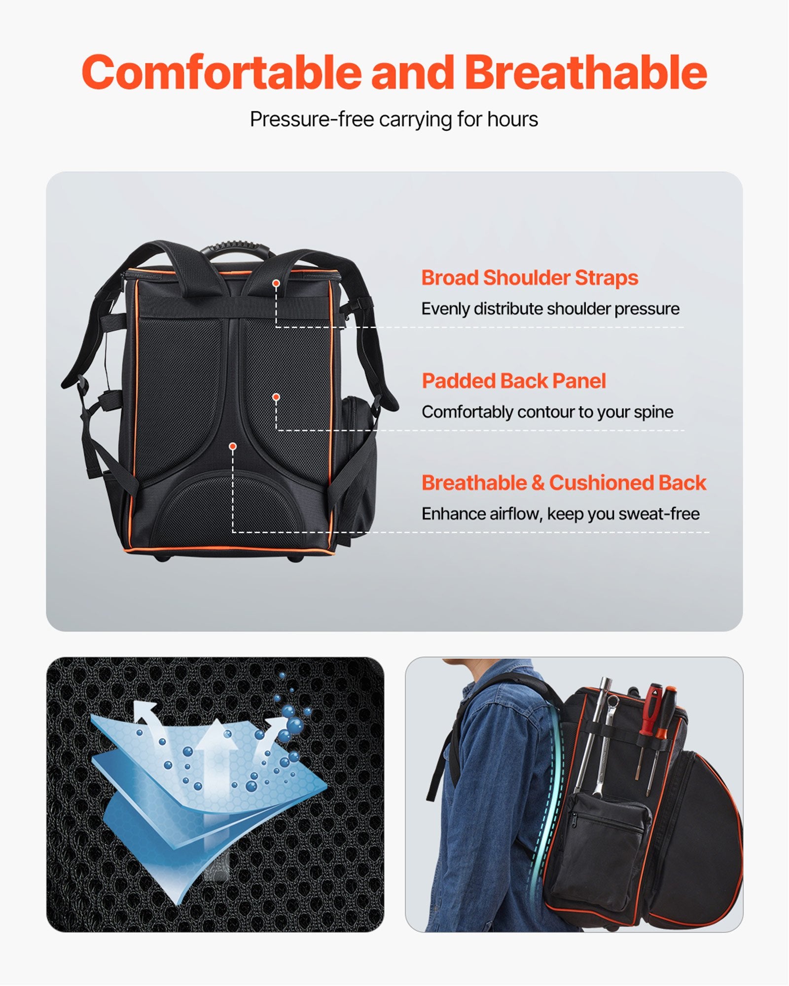 35.6L Welding Backpack 600D Polyester Welder Backpack for Tools and Helmet V952-PJHJBBBDLHJBP420R001V0