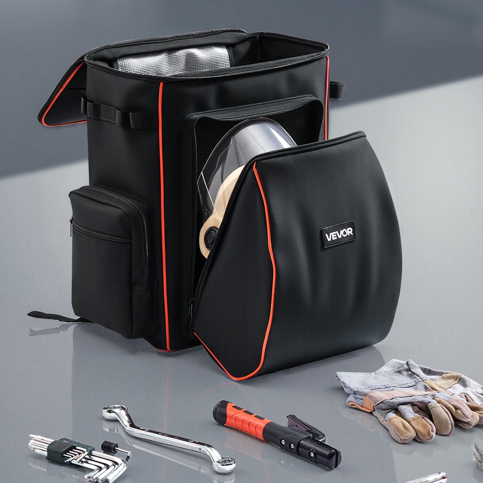 35.6L Welding Backpack 600D Polyester Welder Backpack for Tools and Helmet V952-PJHJBBBDLHJBP420R001V0