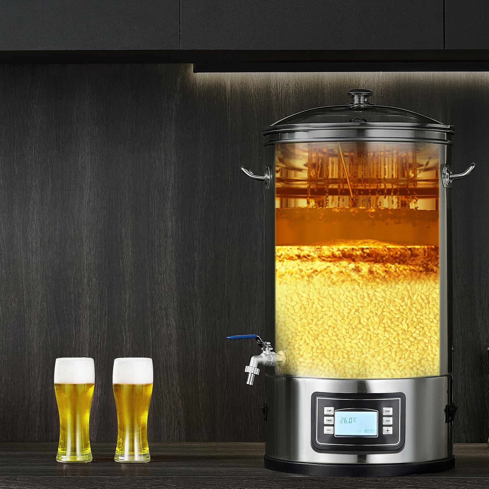 Electric Brewing System, 8 GALLON Brewing Stock Pot, All-in-One Home Beer Brewer, 304 Stainless Steel Brewing V952-PJNJJ8GALWBDXJHW9V3