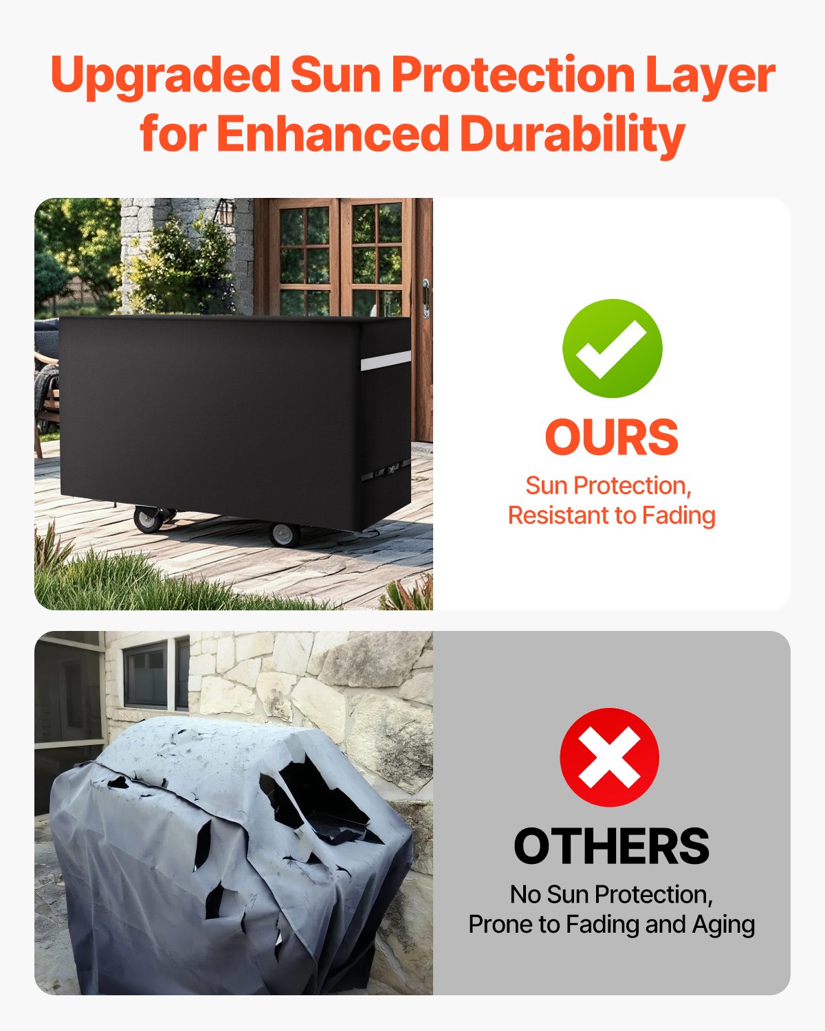 66 inch Grill Cover Heavy Duty BBQ Gas Grill Cover Outdoor Waterproof V952-PJPDSKLZZPDS45DSGV0