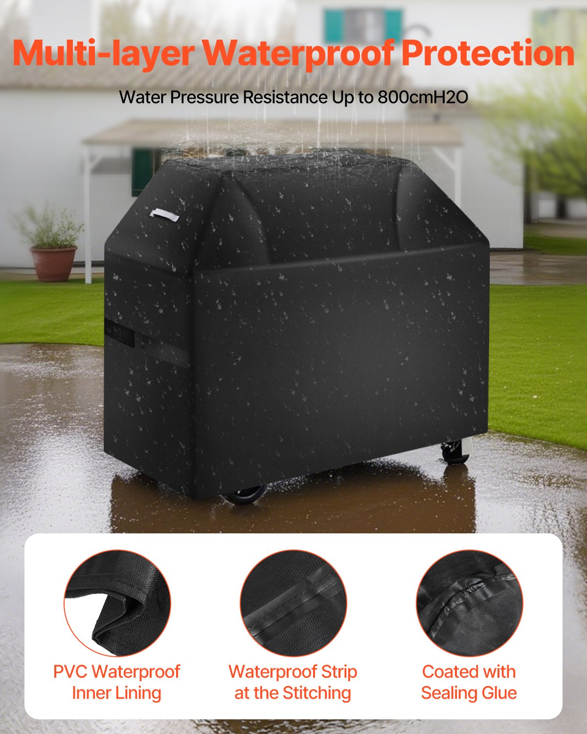 58 inch Grill Cover Heavy Duty BBQ Gas Grill Cover Outdoor Waterproof V952-PJPDSKLZZRQSHNY1QV0