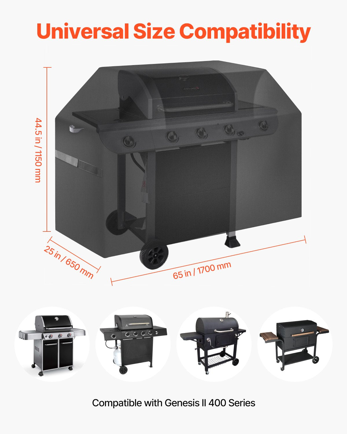 65 inch Grill Cover Heavy Duty BBQ Gas Grill Cover Outdoor Waterproof V952-PJPDSKLZZRQSICQN5V0