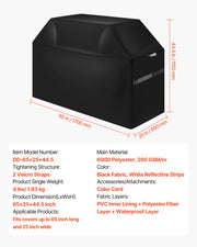 65 inch Grill Cover Heavy Duty BBQ Gas Grill Cover Outdoor Waterproof V952-PJPDSKLZZRQSICQN5V0