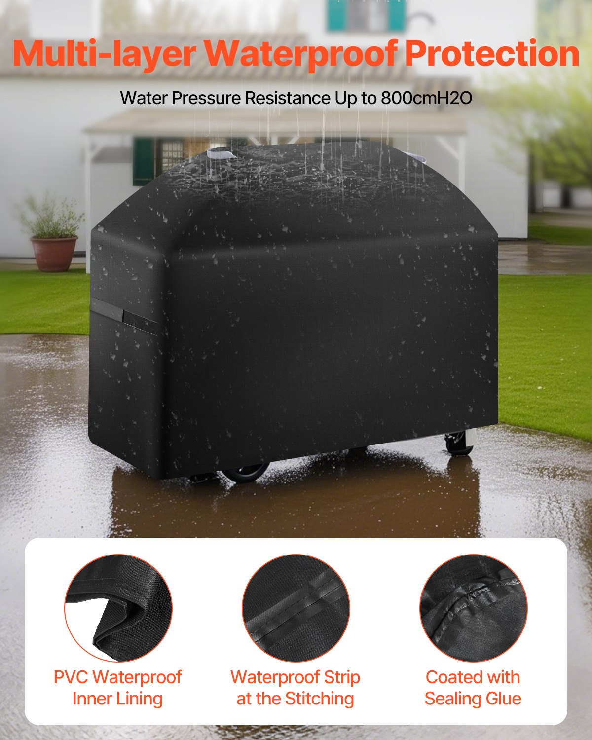 Grill Cover, 63 inch BBQ Covers for Outdoor Grills, Waterproof, Fade Resistant, Weather Resistant Heavy Duty V952-PJPDSKLZZRQSMKUFFV0