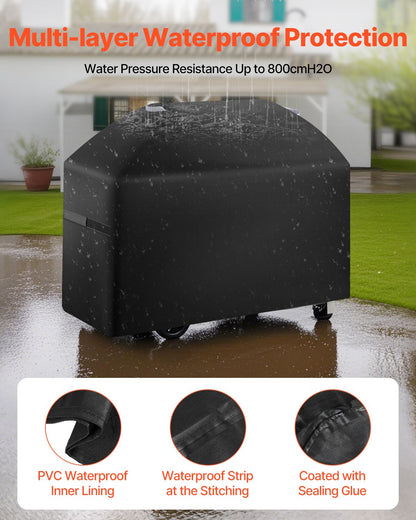 Grill Cover, 63 inch BBQ Covers for Outdoor Grills, Waterproof, Fade Resistant, Weather Resistant Heavy Duty V952-PJPDSKLZZRQSMKUFFV0