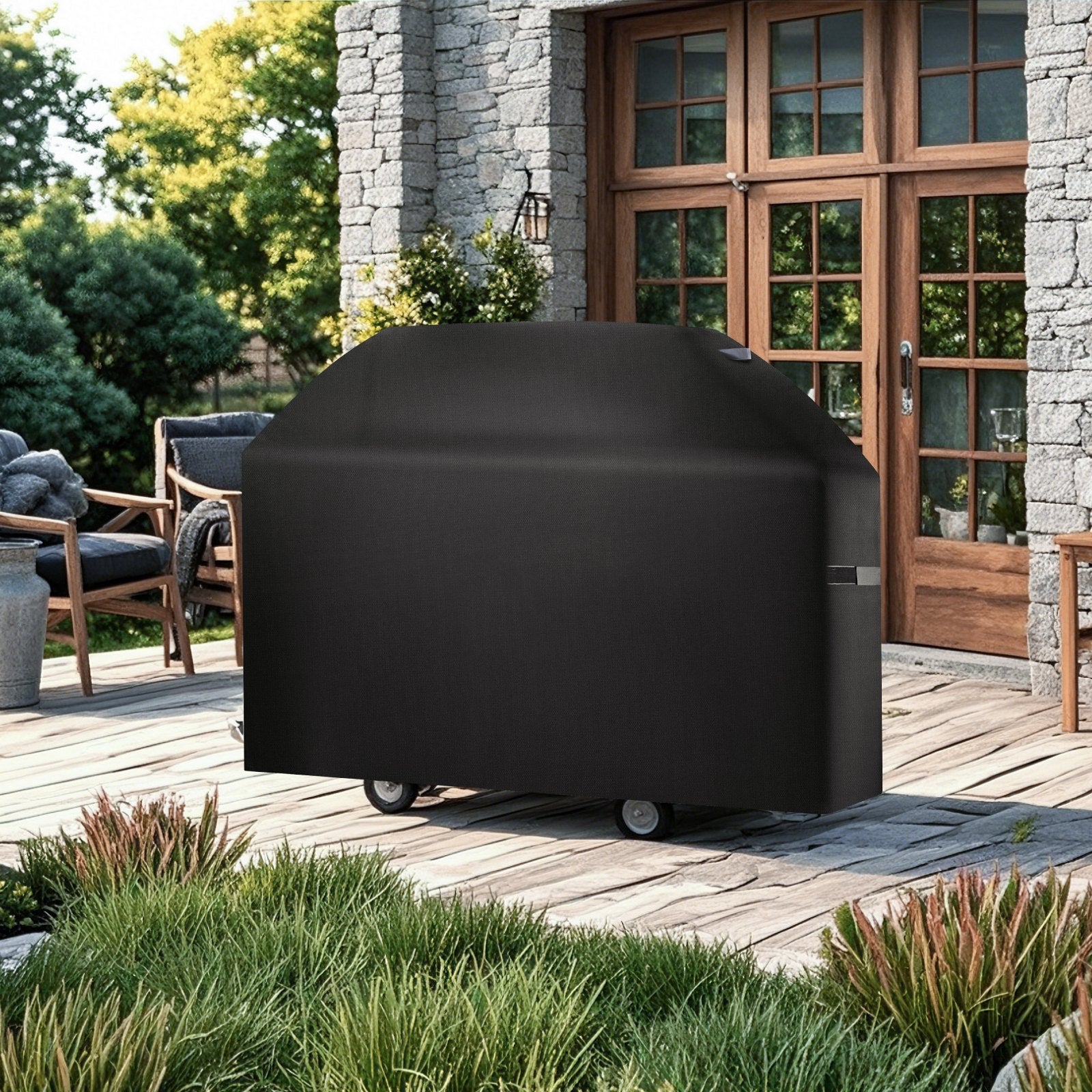 Grill Cover, 63 inch BBQ Covers for Outdoor Grills, Waterproof, Fade Resistant, Weather Resistant Heavy Duty V952-PJPDSKLZZRQSMKUFFV0