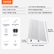Door Threshold Ramp, 2" Rise, 800 lbs Load Capacity, Door Ramp for Wheelchairs, Aluminum Threshold Ramp for V952-PJSMJLPD2YC7DLYIMV0