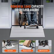 Door Threshold Ramp, 3" Rise, 800 lbs Load Capacity, Door Ramp for Wheelchairs, Aluminum Threshold Ramp for V952-PJSMJLPD3YC76Z2UAV0