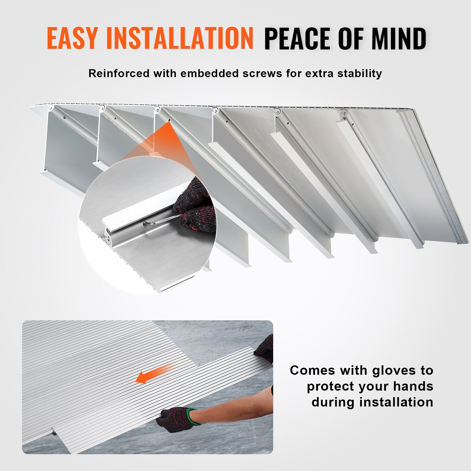 Door Threshold Ramp, 6" Rise, 800 lbs Load Capacity, Door Ramp for Wheelchairs, Aluminum Threshold Ramp for V952-PJSMJLPD6YC7BSNPTV0