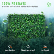 12PCS 10x10 inch Artificial Boxwood Panels, Boxwood Hedge Wall Mat,Artificial Grass Backdrop Wall, Privacy V952-PJSRZZWQ12PCFZ3DLV0