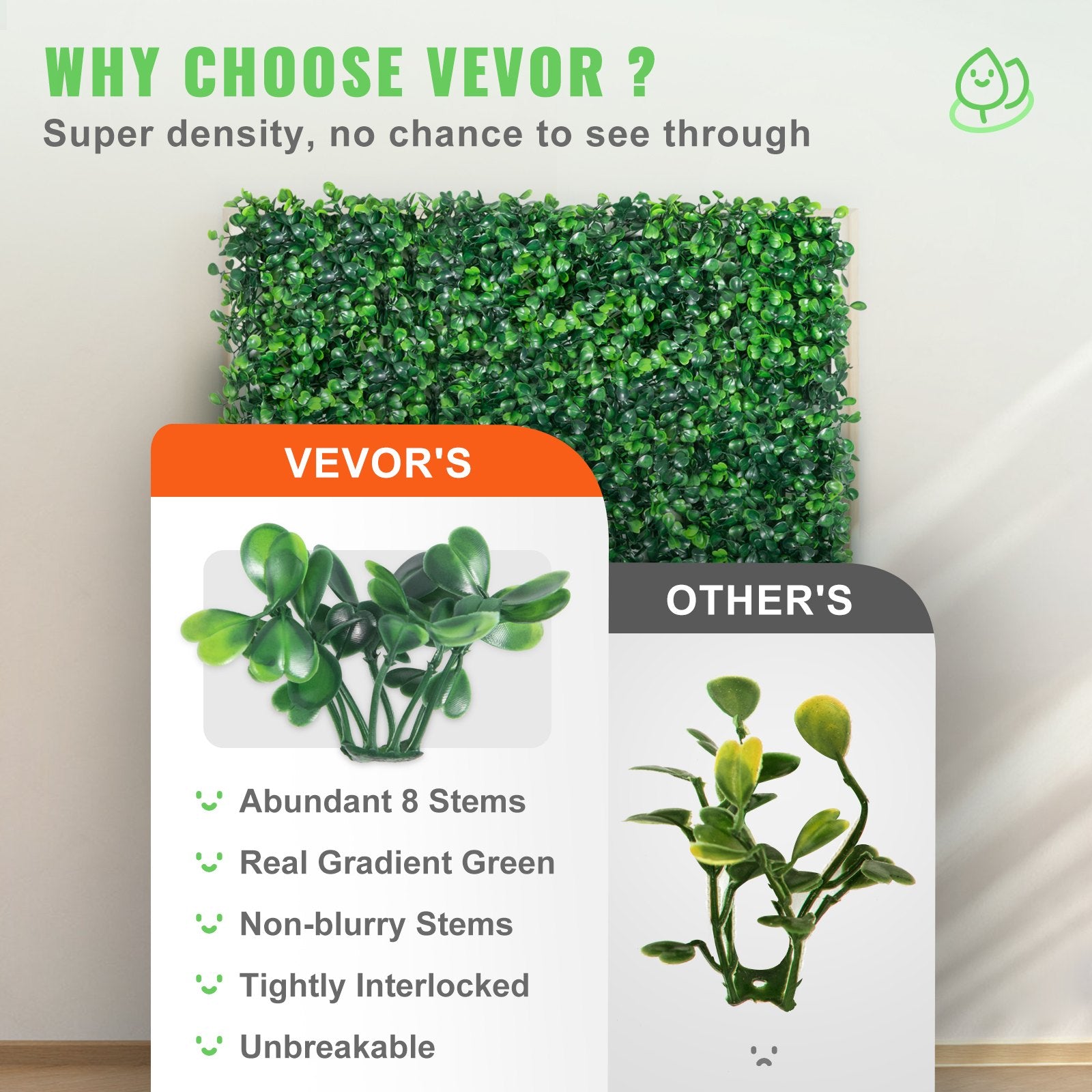 12PCS 10x10 inch Artificial Boxwood Panels, Boxwood Hedge Wall Mat,Artificial Grass Backdrop Wall, Privacy V952-PJSRZZWQ12PCFZ3DLV0
