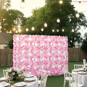 3D Flower Wall Panel, 12 PCS 15 x 15 inch, Artificial Floral Wall Background Mesh Backing Mat,Seamless V952-PJSRZZWQ12PCUTY5VV0