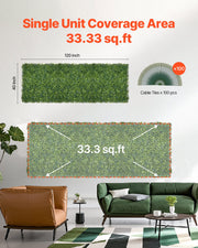 Artificial Grass Wall Panels, 40 x 120 inch, Milan Grass Greenery Boxwood Panel for Indoor Outdoor Green V952-PJSRZZWQ1PC4WGLQTV0
