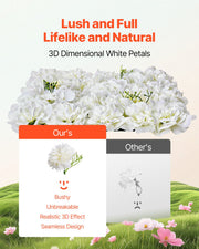 3D Flower Wall Panel, 24 PCS 15 x 15 inch, Artificial Floral Wall Background Mesh Backing Mat,Seamless V952-PJSRZZWQ24PCRIA85V0