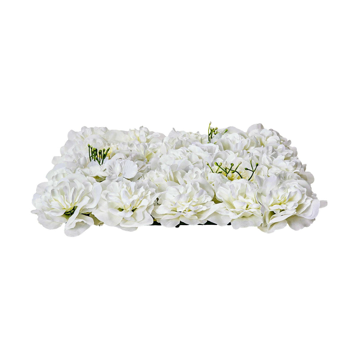 3D Flower Wall Panel, 24 PCS 15 x 15 inch, Artificial Floral Wall Background Mesh Backing Mat,Seamless V952-PJSRZZWQ24PCRIA85V0