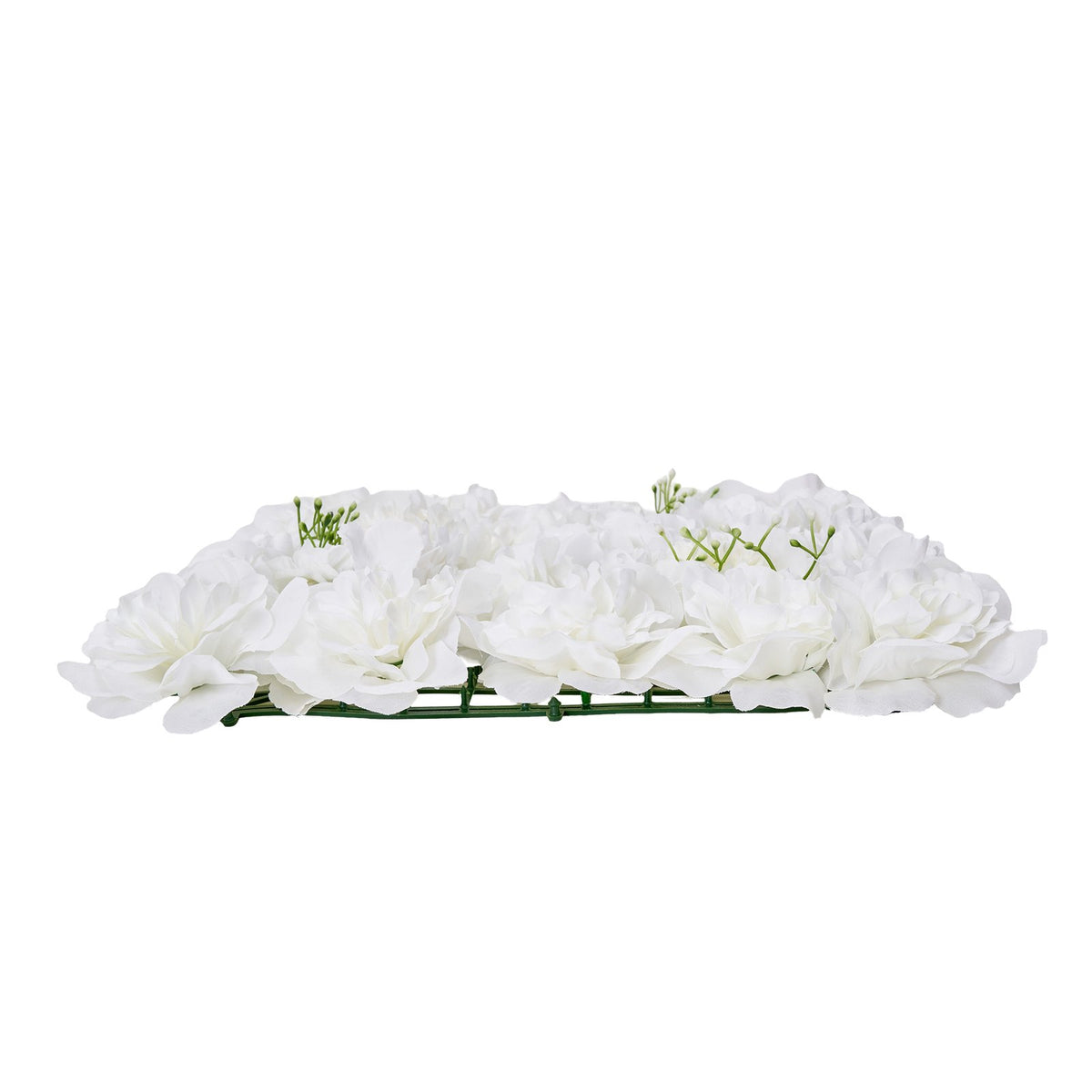 3D Flower Wall Panel, 24 PCS 15 x 15 inch, Artificial Floral Wall Background Mesh Backing Mat,Seamless V952-PJSRZZWQ24PCRIA85V0