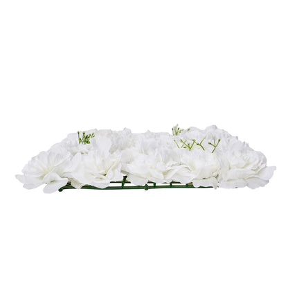 3D Flower Wall Panel, 24 PCS 15 x 15 inch, Artificial Floral Wall Background Mesh Backing Mat,Seamless V952-PJSRZZWQ24PCRIA85V0