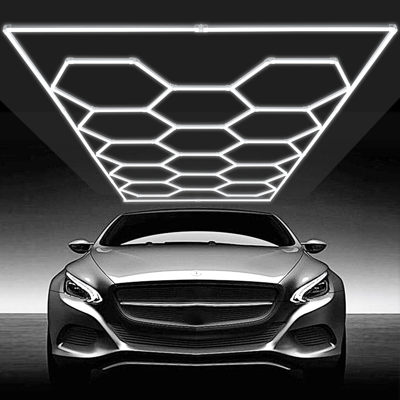 Hexagon Garage Lights 86400LM 5 Grid Honeycomb LED Shop Ceiling Light V952-PJXCKDBSLBX8QPB8PV3