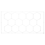 Hexagon Garage Lights 86400LM 5 Grid Honeycomb LED Shop Ceiling Light V952-PJXCKDBSLBX8QPB8PV3