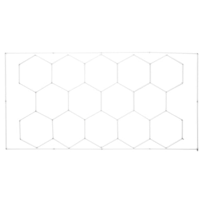 Hexagon Garage Lights 86400LM 5 Grid Honeycomb LED Shop Ceiling Light V952-PJXCKDBSLBX8QPB8PV3