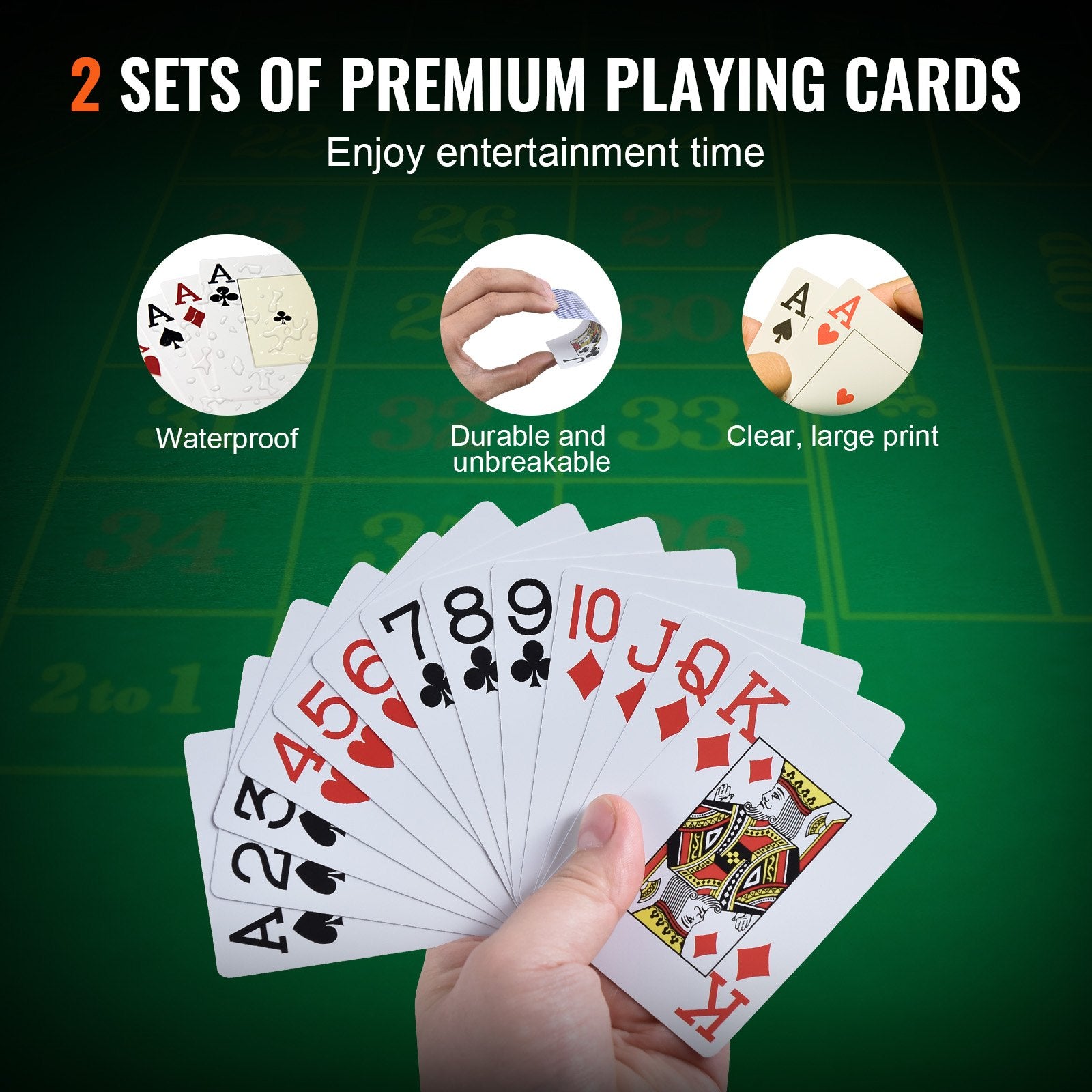 Poker Chip Set, 500-Piece Poker Set, Complete Poker Playing Game Set with Carrying Case, Heavyweight 14 Gram V952-PKCMTZCLAY50H2LS7V0