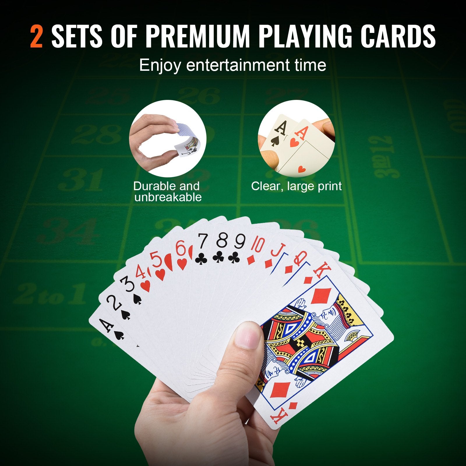 Poker Chip Set, 300-Piece Poker Set, Complete Poker Playing Game Set with Aluminum Carrying Case, 11.5 Gram V952-PKCMTZPS300GWDWOVV0
