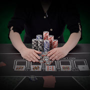 Poker Chip Set, 300-Piece Poker Set, Complete Poker Playing Game Set with Aluminum Carrying Case, 11.5 Gram V952-PKCMTZPS300GWDWOVV0