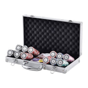 Poker Chip Set, 300-Piece Poker Set, Complete Poker Playing Game Set with Aluminum Carrying Case, 11.5 Gram V952-PKCMTZPS300GWDWOVV0