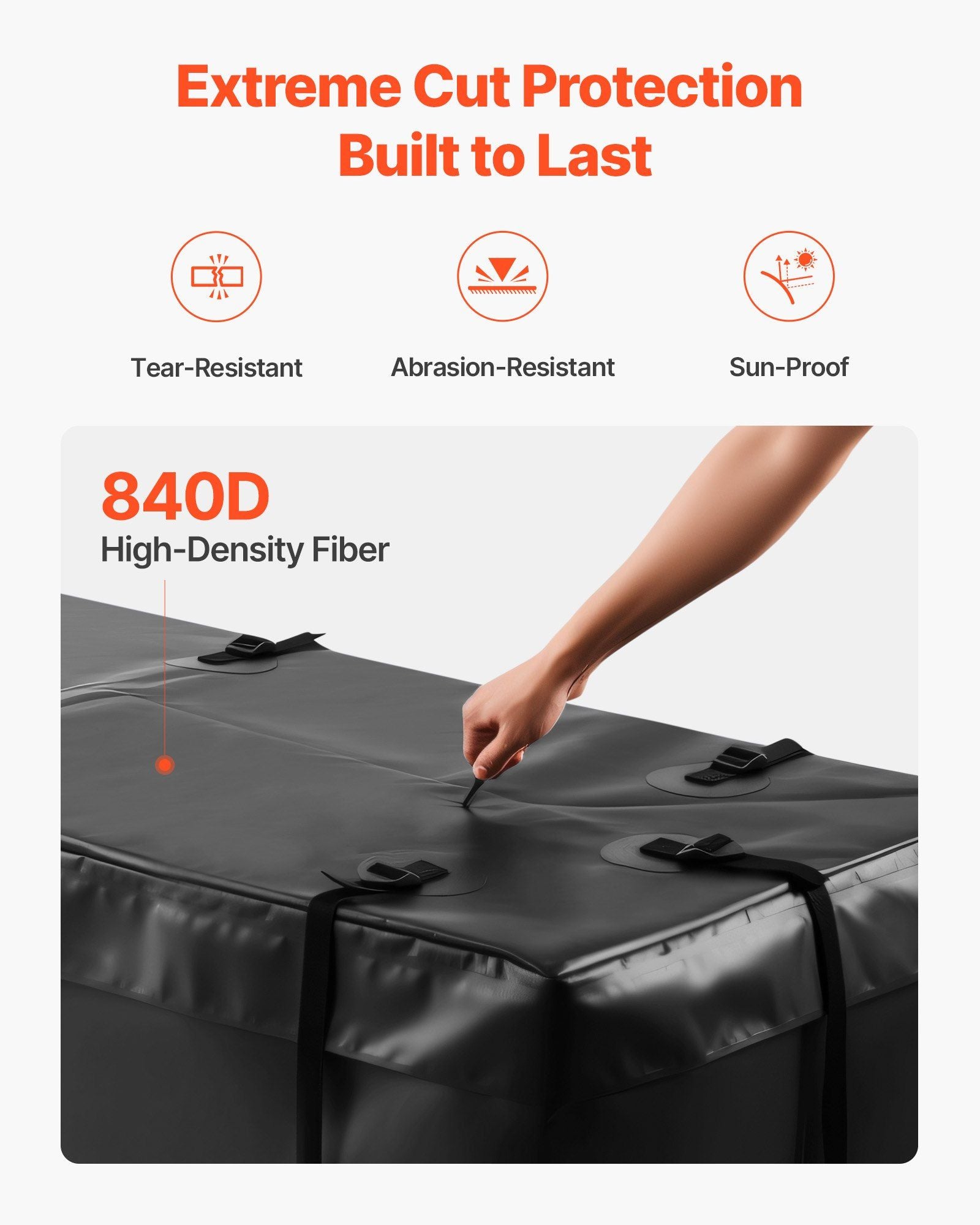 Hitch Cargo Carrier Bag, Waterproof 840D PVC, 152 x 61 x 62 cm (20 Cubic Feet), Heavy Duty Cargo Bag for V952-PKHB20CUFTDPUBWDQ001V0