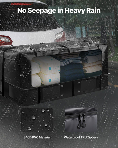 Hitch Cargo Carrier Bag, Waterproof 840D PVC, 152 x 60.7 x 61 cm (20 Cubic Feet), Heavy Duty Cargo Bag for V952-PKHB20CUFTGP4MDGW001V0