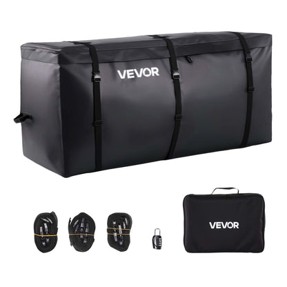 Hitch Cargo Carrier Bag, Waterproof 840D PVC, 152 x 61 x 77.8 cm (25 Cubic Feet), Heavy Duty Cargo Bag for V952-PKHB25CUFTGP4H5JH001V0