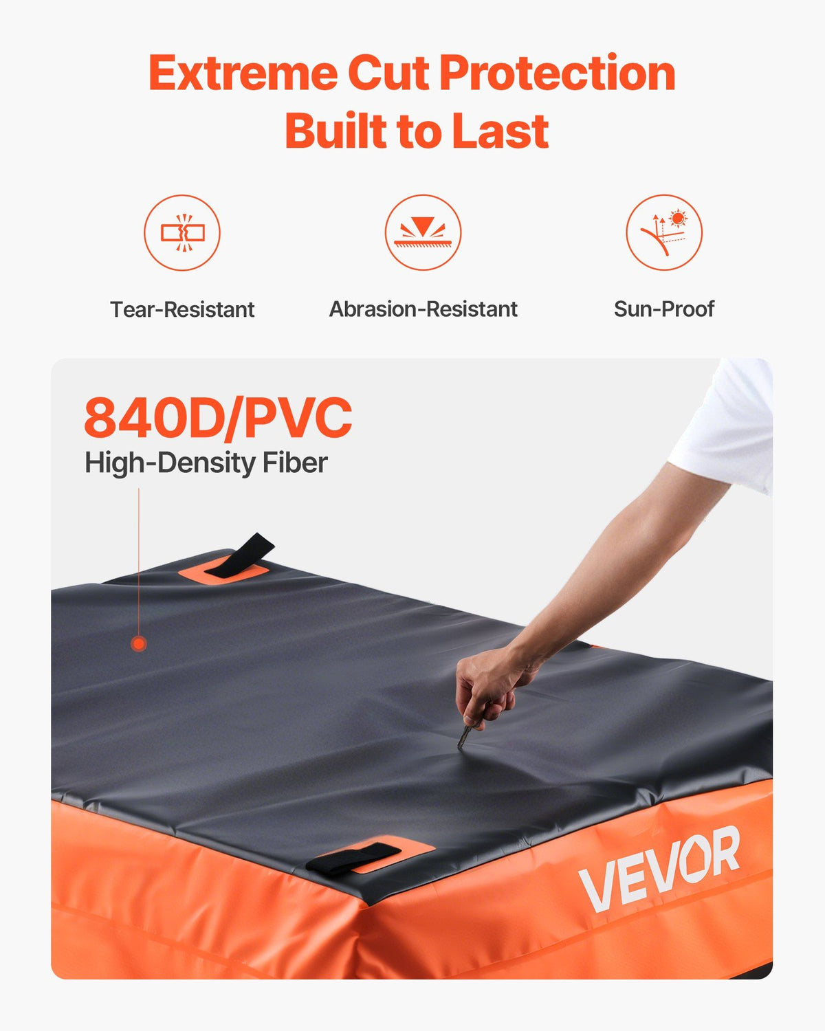 Truck Bed Cargo Bag, Waterproof 840D PVC, 130 x 102 x 55.5 cm (26 Cubic Feet), Heavy Duty Cargo Bag for Truck V952-PKHB26CUFTDPX36JZ001V0