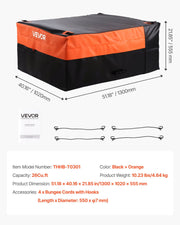 Truck Bed Cargo Bag, Waterproof 840D PVC, 130 x 102 x 55.5 cm (26 Cubic Feet), Heavy Duty Cargo Bag for Truck V952-PKHB26CUFTDPX36JZ001V0