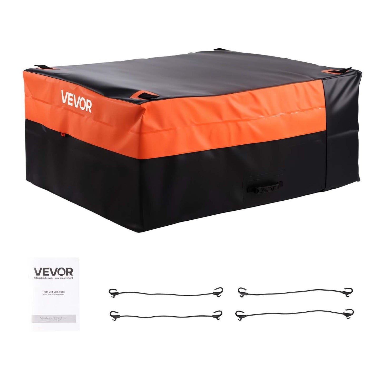 Truck Bed Cargo Bag, Waterproof 840D PVC, 130 x 102 x 55.5 cm (26 Cubic Feet), Heavy Duty Cargo Bag for Truck V952-PKHB26CUFTDPX36JZ001V0