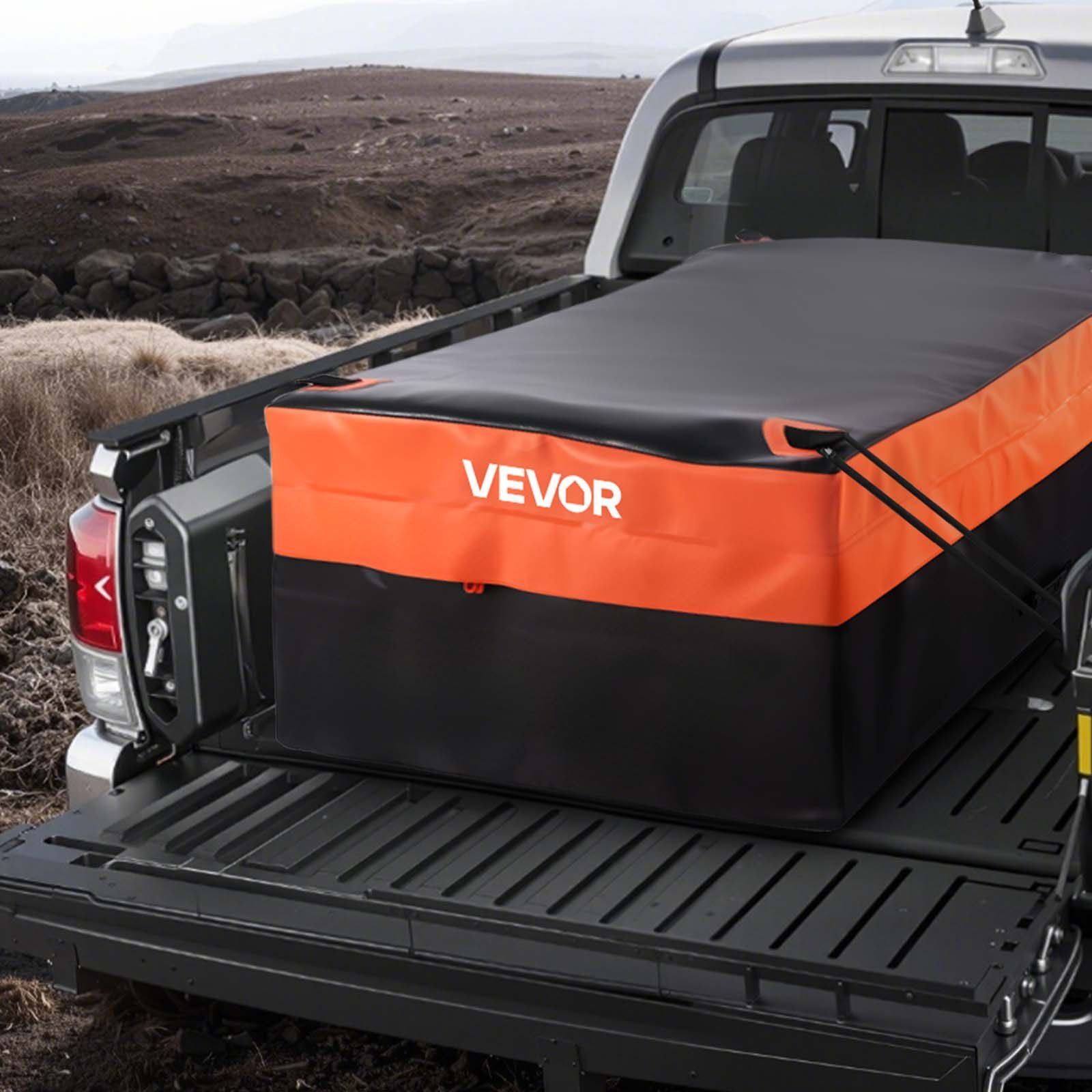 Truck Bed Cargo Bag, Waterproof 840D PVC, 130 x 102 x 55.5 cm (26 Cu. ft), Heavy Duty Cargo Bag for Truck Bed V952-PKHB26CUFTGPBQG25001V0