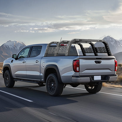 Overland Truck Bed Rack, 125-172.5 cm Width, Adjustable Overland Bed Cargo Rack with Sidebar, 408.2 kg Static V952-PKHJGGKHJGDCS90NFV0