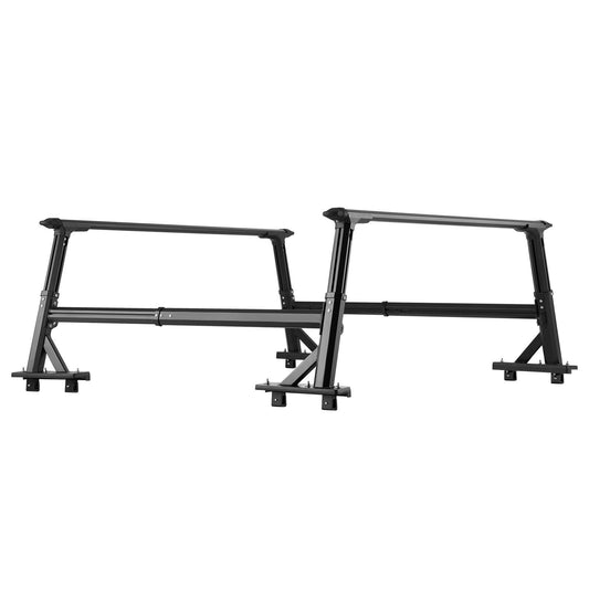 Truck Ladder Rack, 53.3-80.01 cm Height, Adjustable Non-Drilling Aluminum Cargo Rack with Sidebar, 362.9 kg V952-PKHJTJKLDCBKLL6NPV0