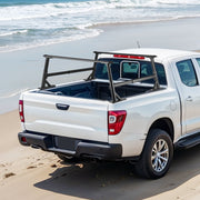 Truck Ladder Rack, 53.3-80.01 cm Height, Adjustable Non-Drilling Aluminum Cargo Rack with Sidebar, 362.9 kg V952-PKHJTJKLDCBKLL6NPV0