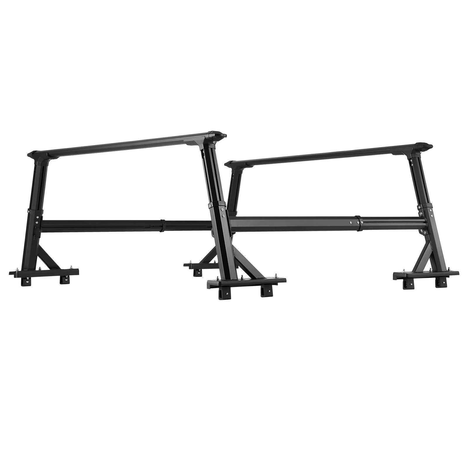 Truck Ladder Rack, 53.3-80.01 cm Height, Adjustable Non-Drilling Aluminum Cargo Rack with Sidebar, 362.9 kg V952-PKHJTJKLDCBKLL6NPV0