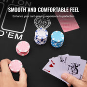 Poker Table Top, 70 x 35 Inch Poker Mat for Table, 6-8 Players Foldable Poker Table Top with Carrying Bag, V952-PKZD705X355I3ZS3SV0