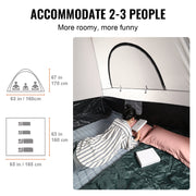 Truck Bed Tent, 5.5'-6' Pickup Truck Tent with Rain Layer and Carry Bag, Waterproof PU2000mm Double Layer V952-PKZP558550600WTK5V0